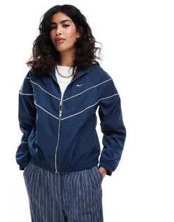 Nike Windrunner Track Jacket In Navy - NAVY For Women