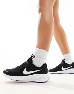 Nike Running Revolution 7 Trainers In Black For Women