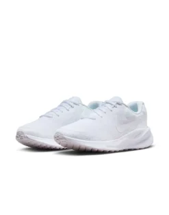Nike Running Revolution 7 Trainers In Triple White For Women