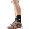 Air Jordan 1 Low Trainers In Brown And Black For Women