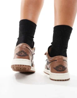 Air Jordan 1 Low Trainers In Brown And Black For Women 9 Air Jordan 1 Low Trainers In Brown And Black For Women -Nike Fashion Sales 206080353 4