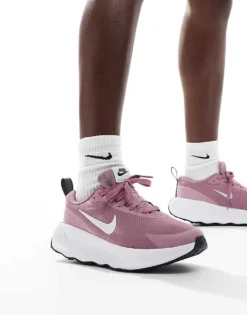 Nike Training Promina Trainers In Purple And White For Women