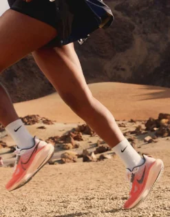 Nike Running Vomero 17 Trainers In White And Orange For Women