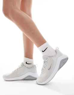 Nike Training Zoom Bella 7 Trainers In Grey And White For Women